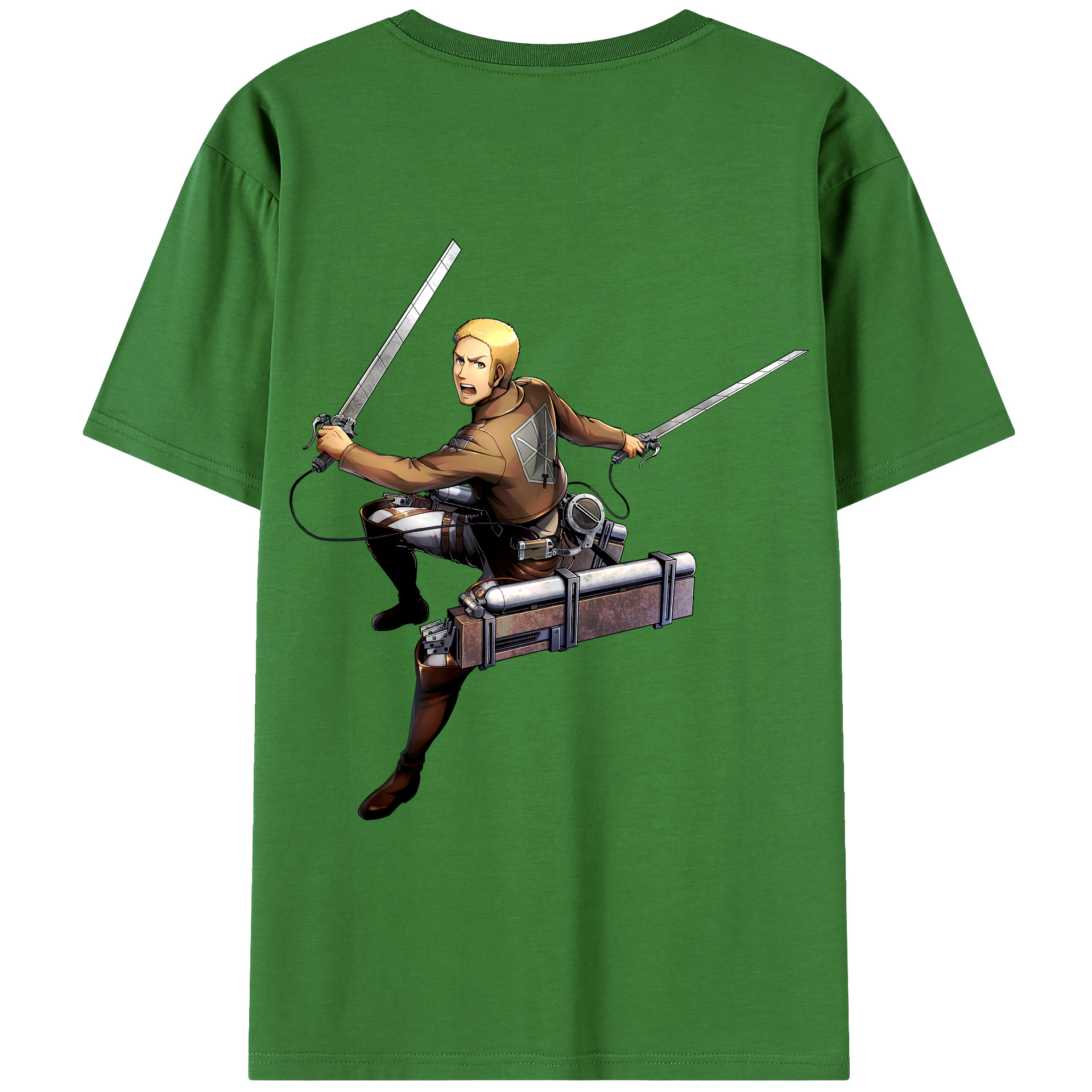 （画像用） 進撃の巨人 ライナー・ブラウン Attack on Titan Reiner Braun レディース半袖Tシャツ(バックプリント)